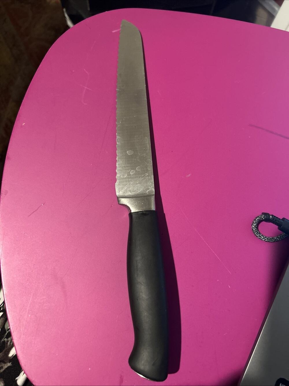 OXO Good Grips Serrated Bread Knife Stainless Steel Black Soft Grip Handle